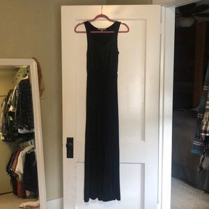 Black lace maxi dress